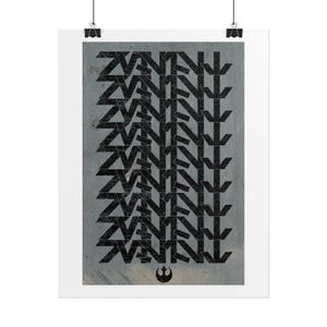 Aurebesh "Resist" SW Rebel-affisch - Star Wars-affisch - Arkivpapper Giclée-tryck