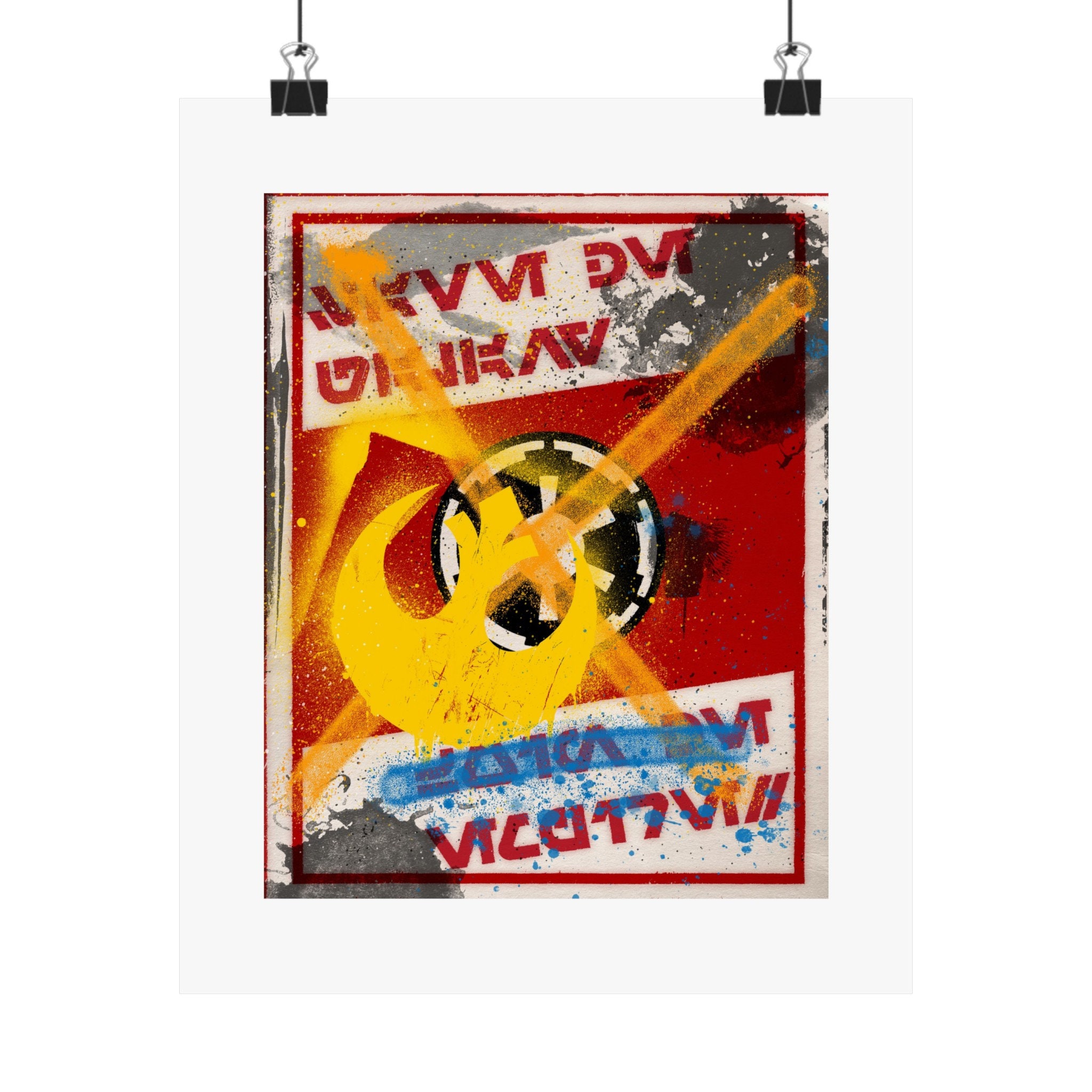 Rebel Defaced Imperial Propaganda Poster V2 Star Wars Posters Etsy
