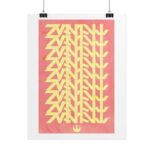 Aurebesh "Resist" SW Rebel-affisch - Star Wars-affisch - Arkivpapper Giclée-tryck