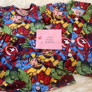 Superhero Inspired Characters Button Down Shirt