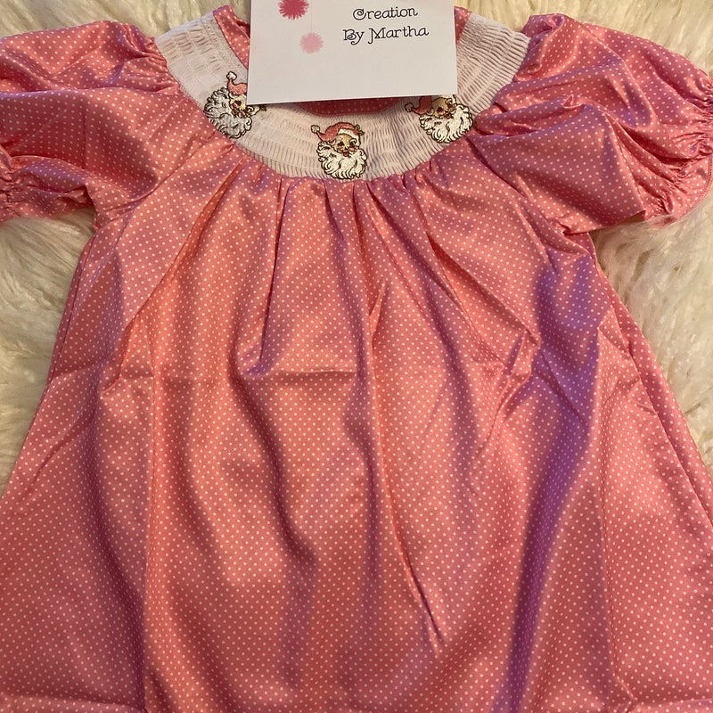 Smocked Christmas Dress | Preorder main image 1