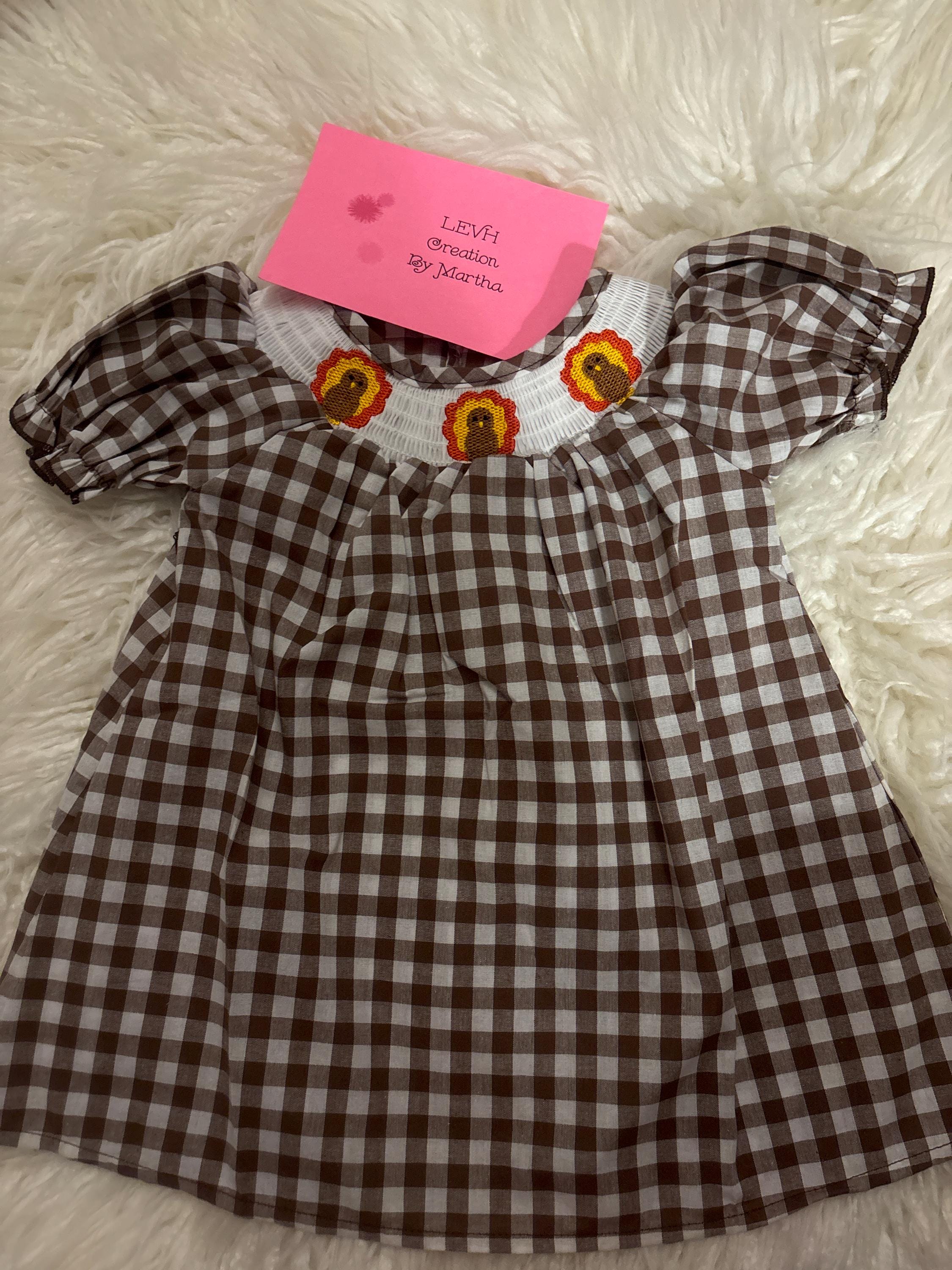 Smocked Thanksgiving Dress - Etsy