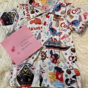 Castaway Mouse Cruise Inspired Button Down Shirt