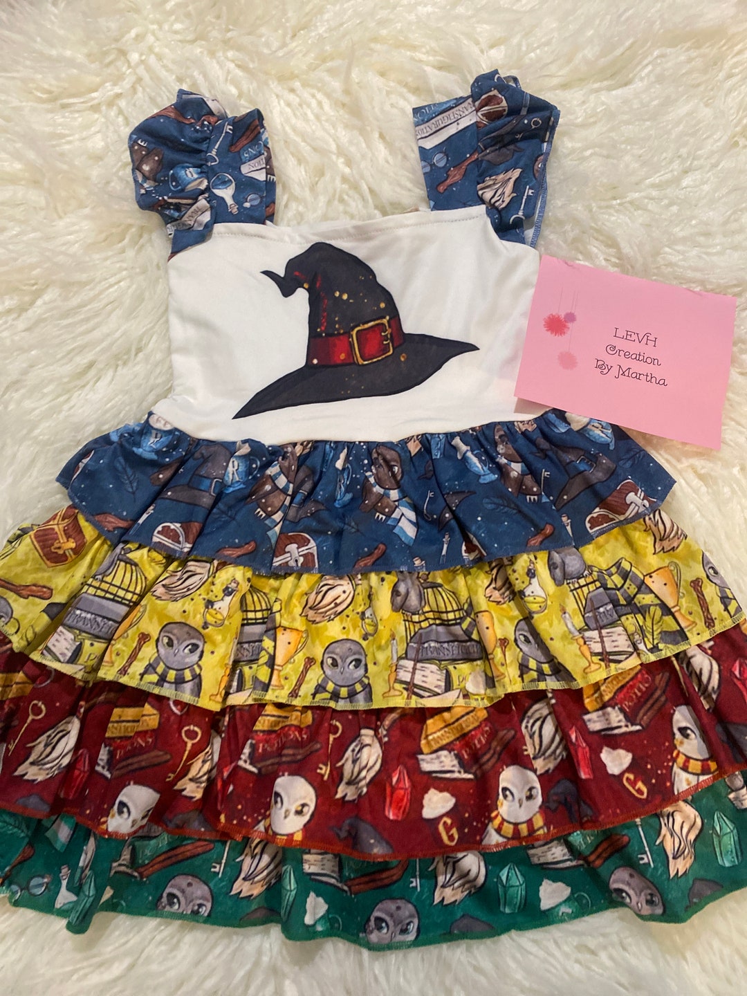 Wizard Inspired Ruffle Twirl Panel Dress - Etsy