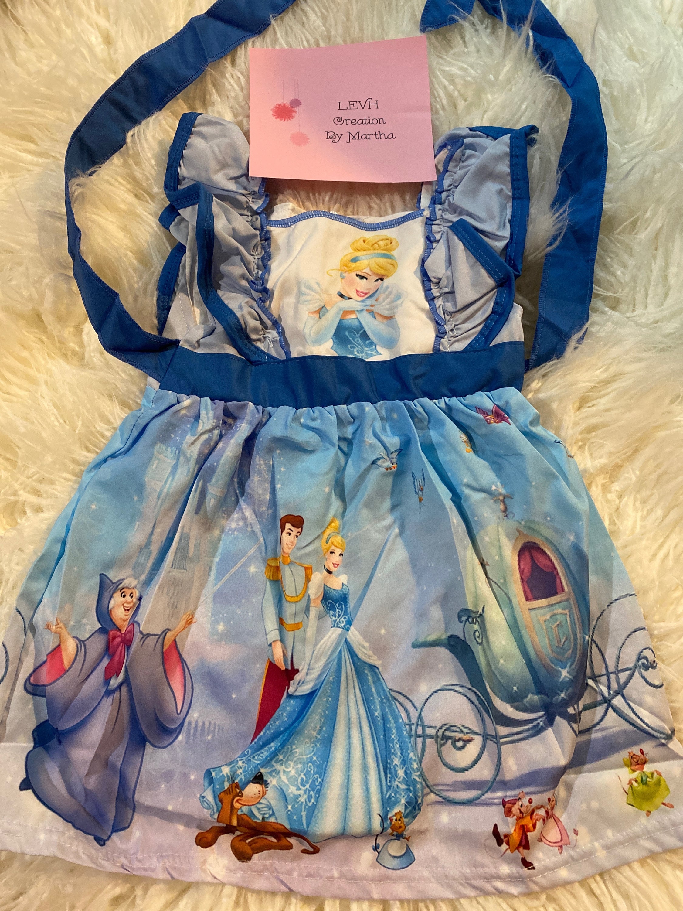 Glass Slipper Princess Inspired Ruffle Dress