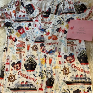 Men’s Castaway Mouse Cruise Inspired Button Down Shirt