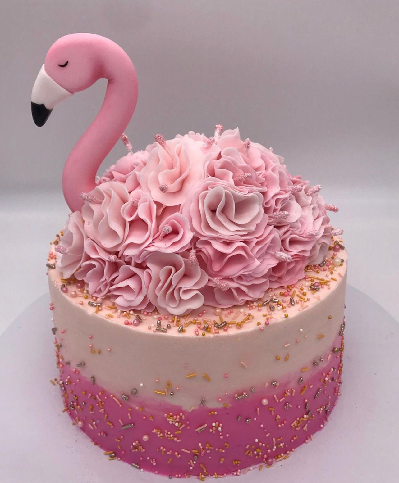 Flamingo Cake Topper . - Etsy