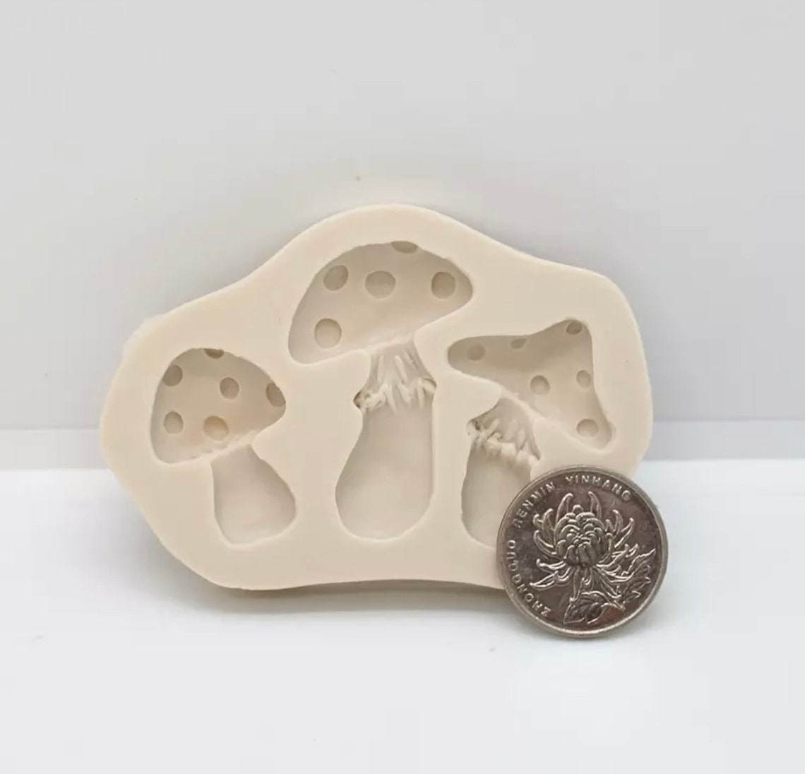 Mushroom Silicone Mold. 3 Cute Mushrooms Resin Silicone Mold. Etsy