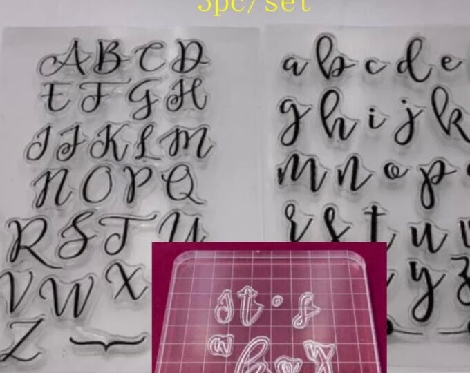 3 Pcs Alphabet Stamp Emboss Cake Embossed 1 Inch Letter. Alphabet Cake