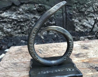 6th Anniversary Gift, Hand Forged Iron, Iron Gift for Her, Beautiful Blacksmith Made, For Him, For Her, Iron wedding, wrought iron, Iron