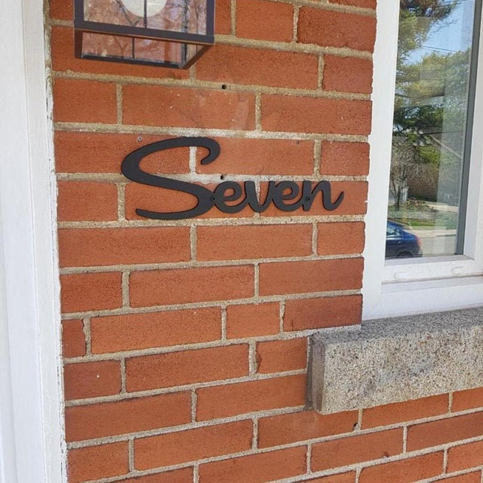 Cursive House Numbers Home Address Sign Street Sign Etsy