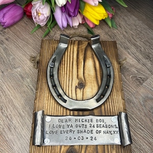 6th Anniversary gift - Partner - Iron wedding gift - Personalized - Love - for him - for her - iron vows from a Blacksmith