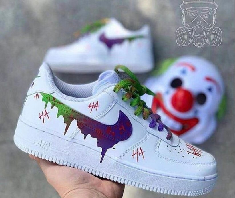 Halloween Custom Nike Air Force 1 joker | Etsy