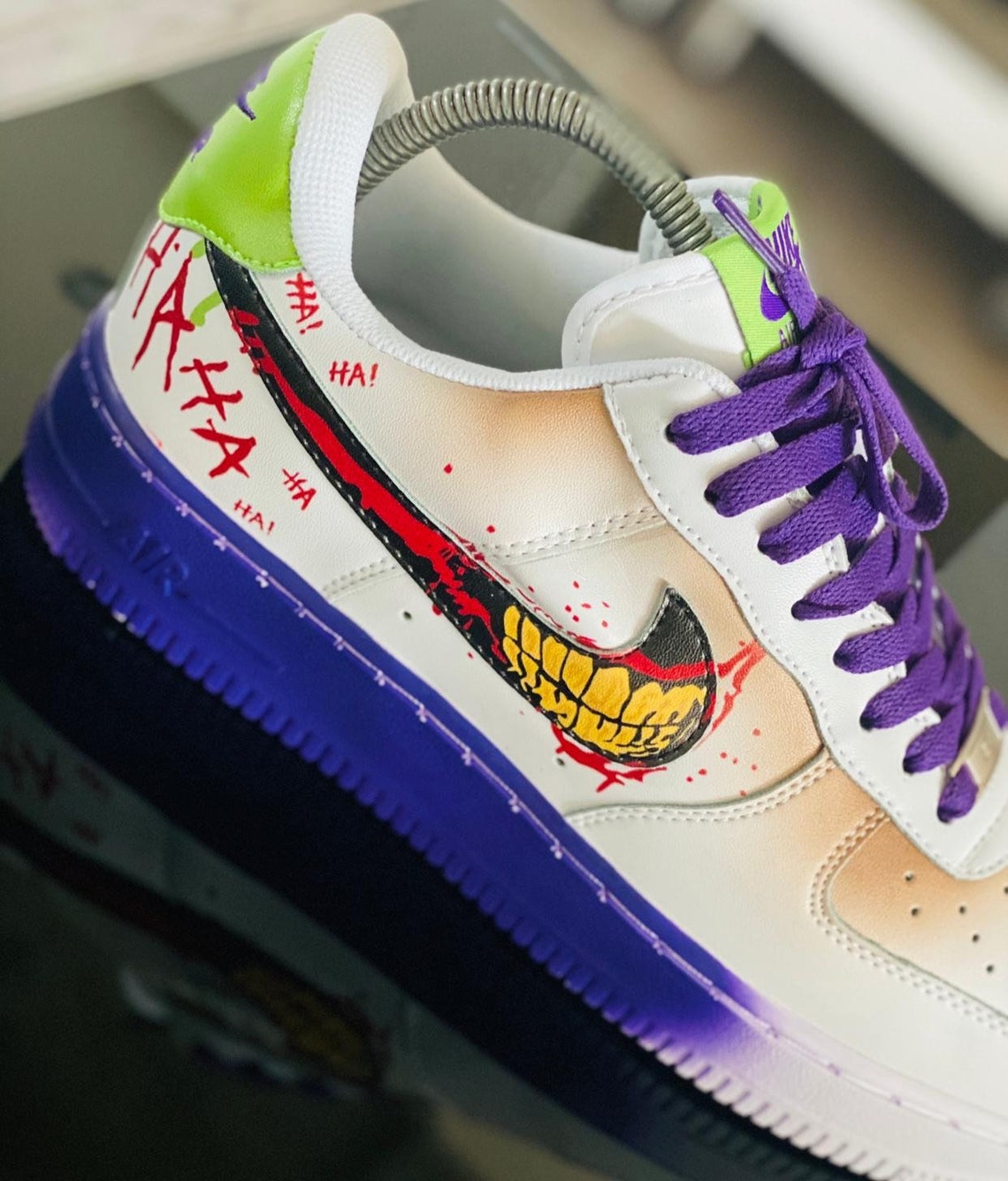 custom joker nike air force 1s