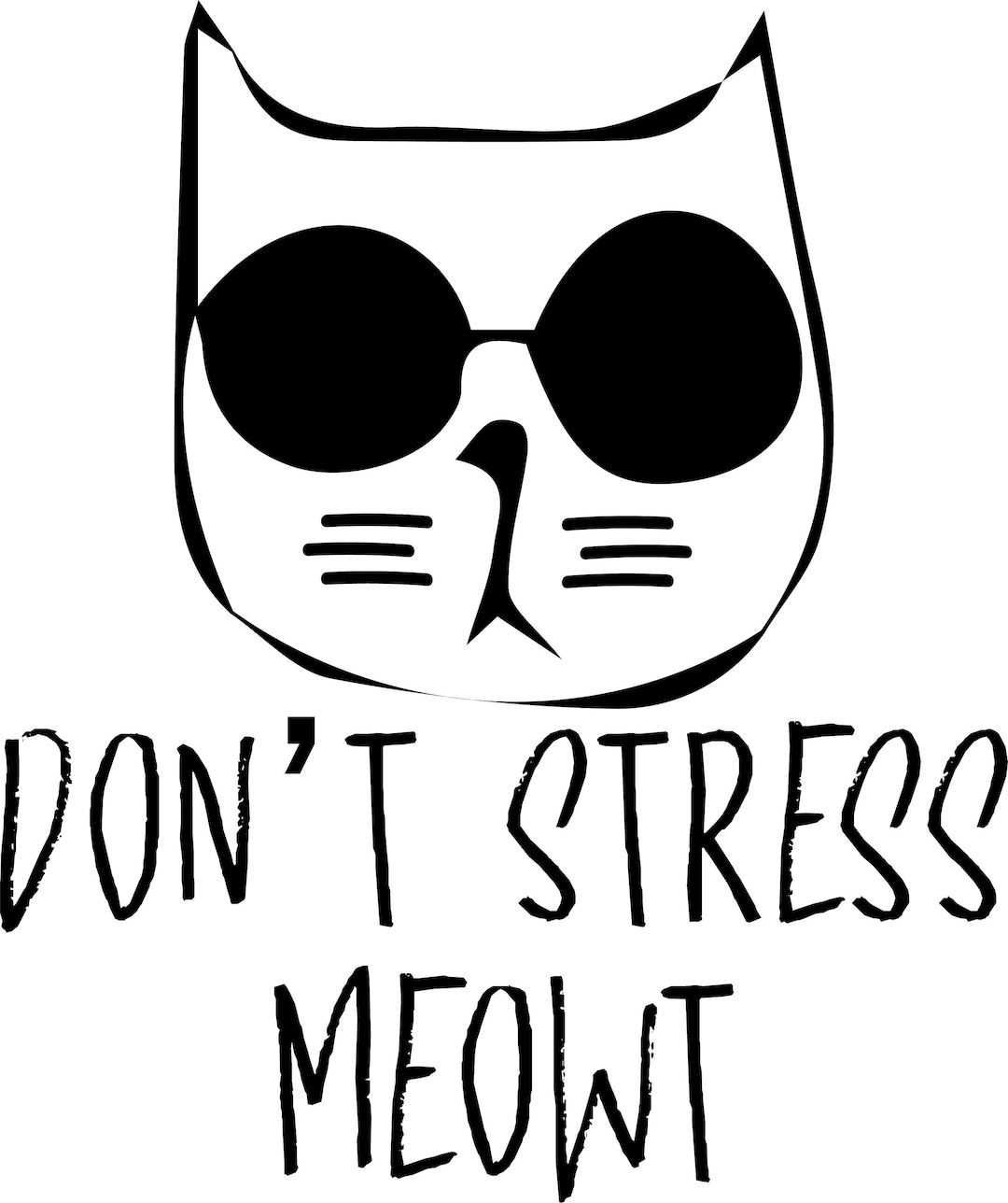 Don't Stress Meowt SVG, PNG, Jpeg Vector File for Cricut and More - Etsy