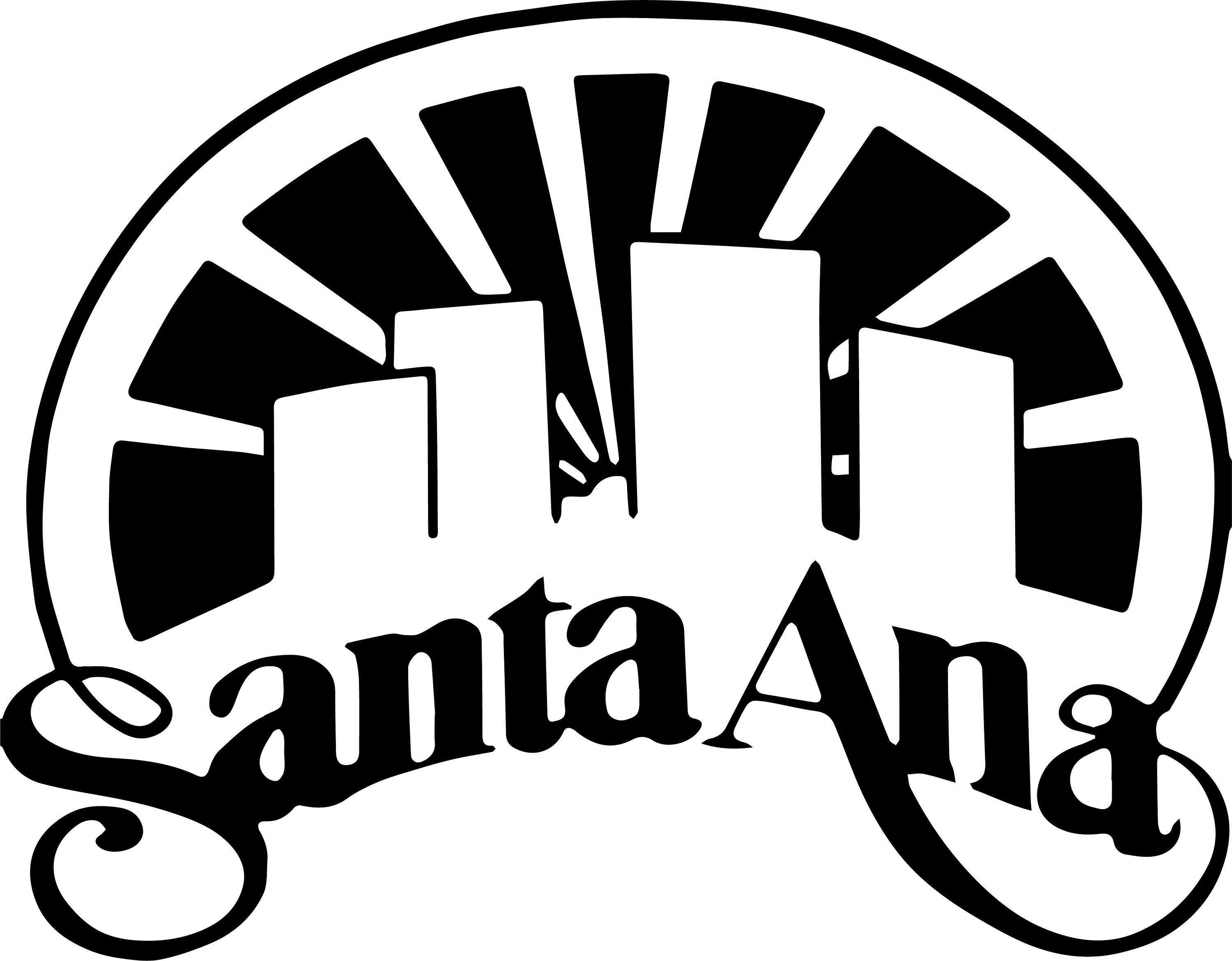 City of santa ana logo svg jpeg eps vector files etsy