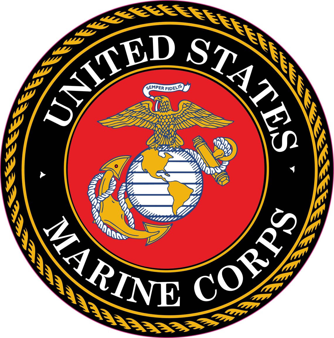 US Marine Corps Seal USMC Decal Sticker Pick a Size Made in image 1