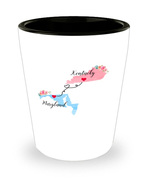 Christmas Kentucky Maryland Gifts Long Distance State Etsy