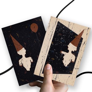 Birthday Wish & Surprise Party • Postcards Of Ancient Greek Sculpture Figurine With Balloon in Set of Two