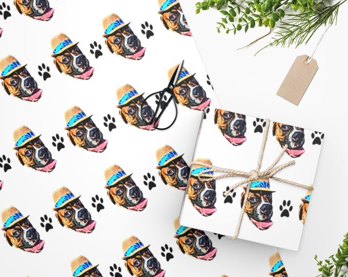 Custom Gift Wrap, Custom Wrapping Paper, Custom dog Face Gift Wrap, Custom Face Wrapping Paper,Custom Wrapping Paper, Personalized Gift Wrap