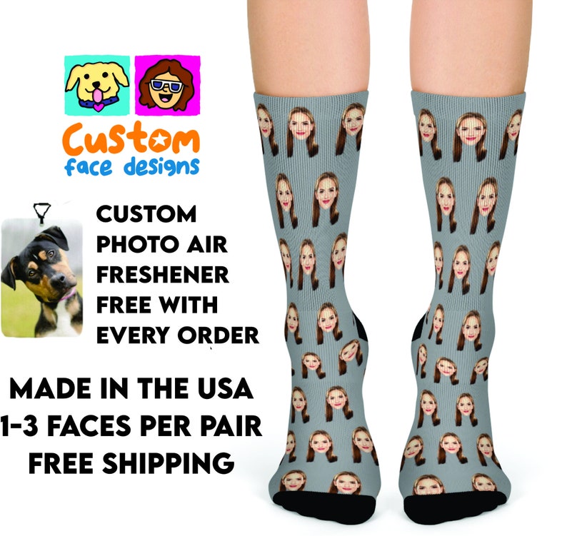 Custom Face Socks- Face Socks- Custom Socks for men - Custom Socks - Custom Dog Socks -  Custom Face Socks -Photo Socks, socks with photos 