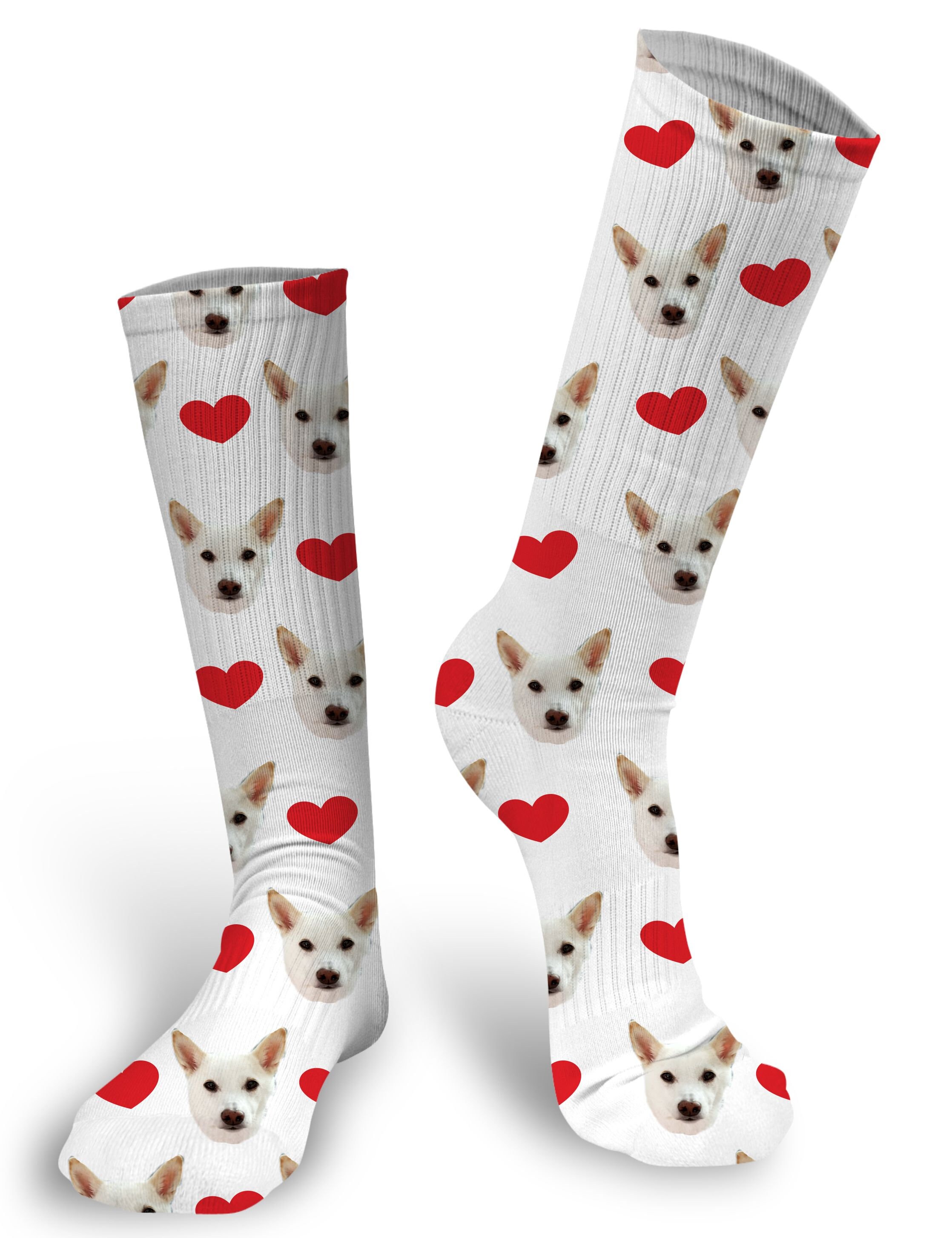 Custom Dog Socks Put Your Dog on a Sock Pupsocks Etsy