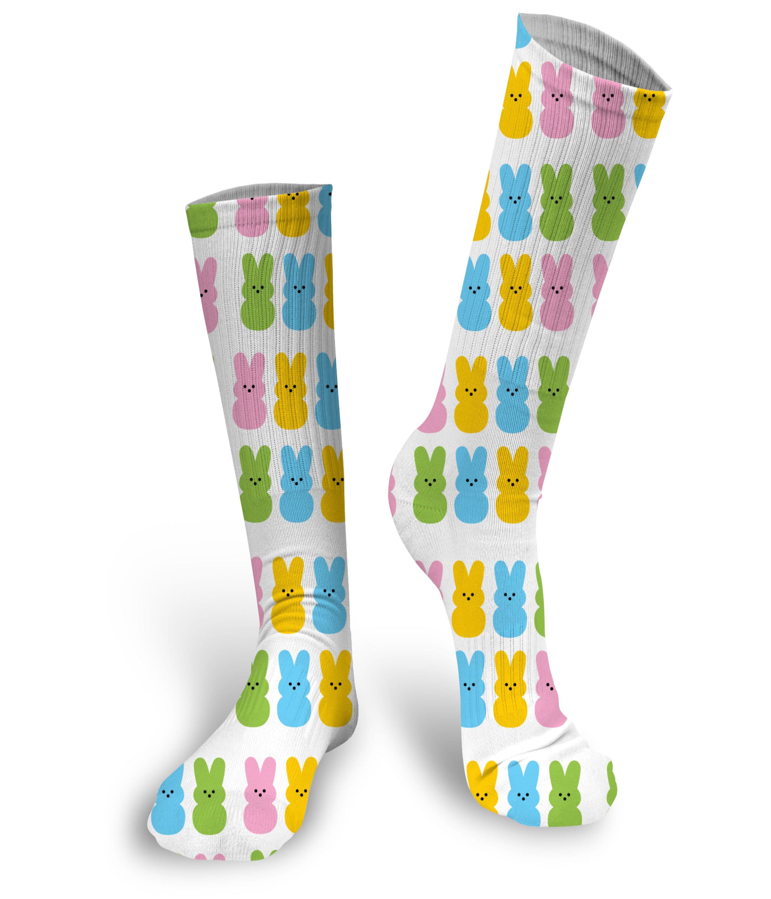 Peeps Easter Socks Custom Easter socks Bunny Socks Easter Etsy