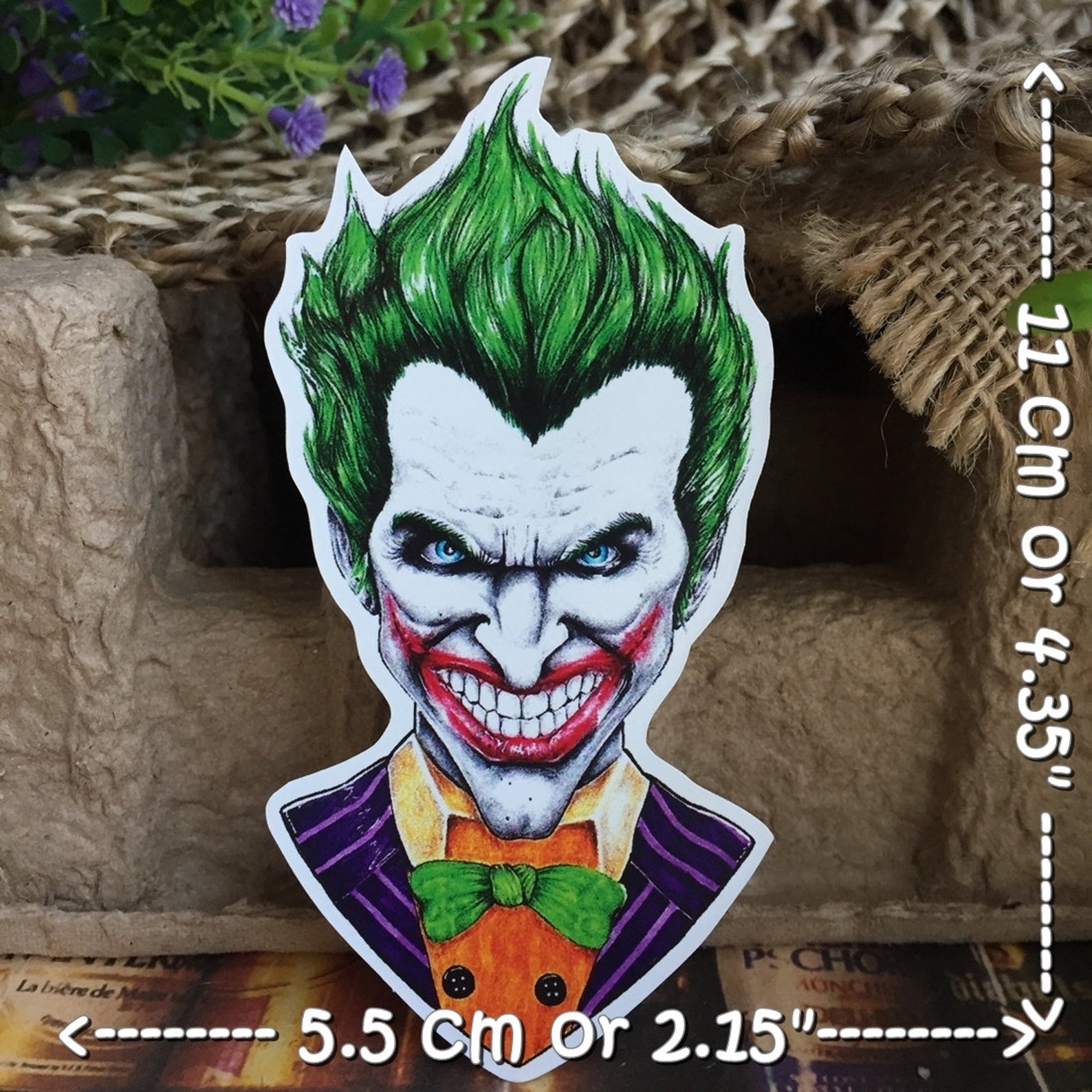 Joker Smile Horror Vinyl Decal Sticker Etsy