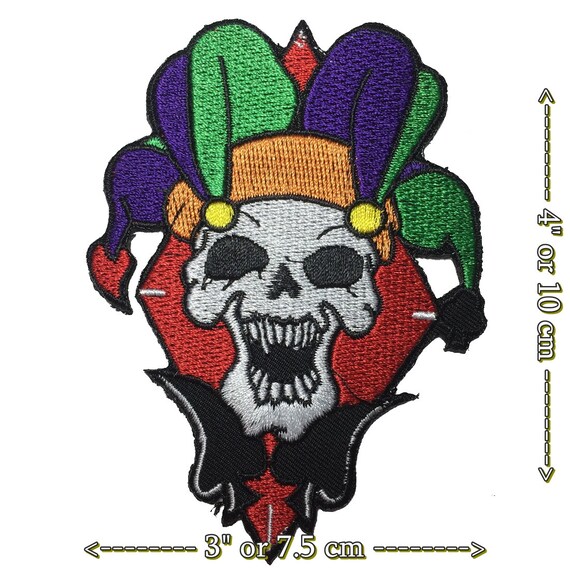 Joker Crown Horror Sew on Iron on Embroidered Patch Applique | Etsy