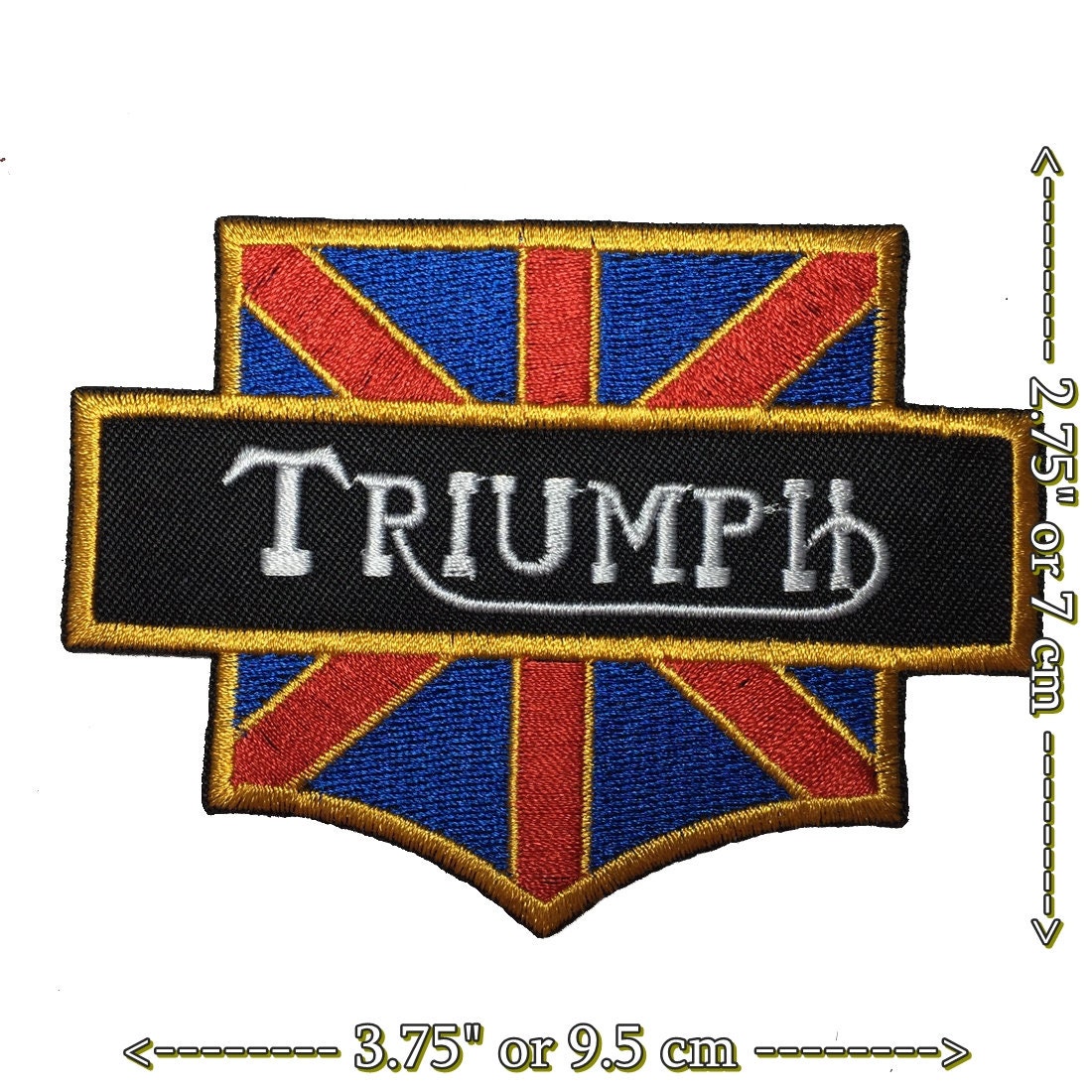 Triumph Motorcycle Biker Sew on Iron on Embroidered Patch Etsy