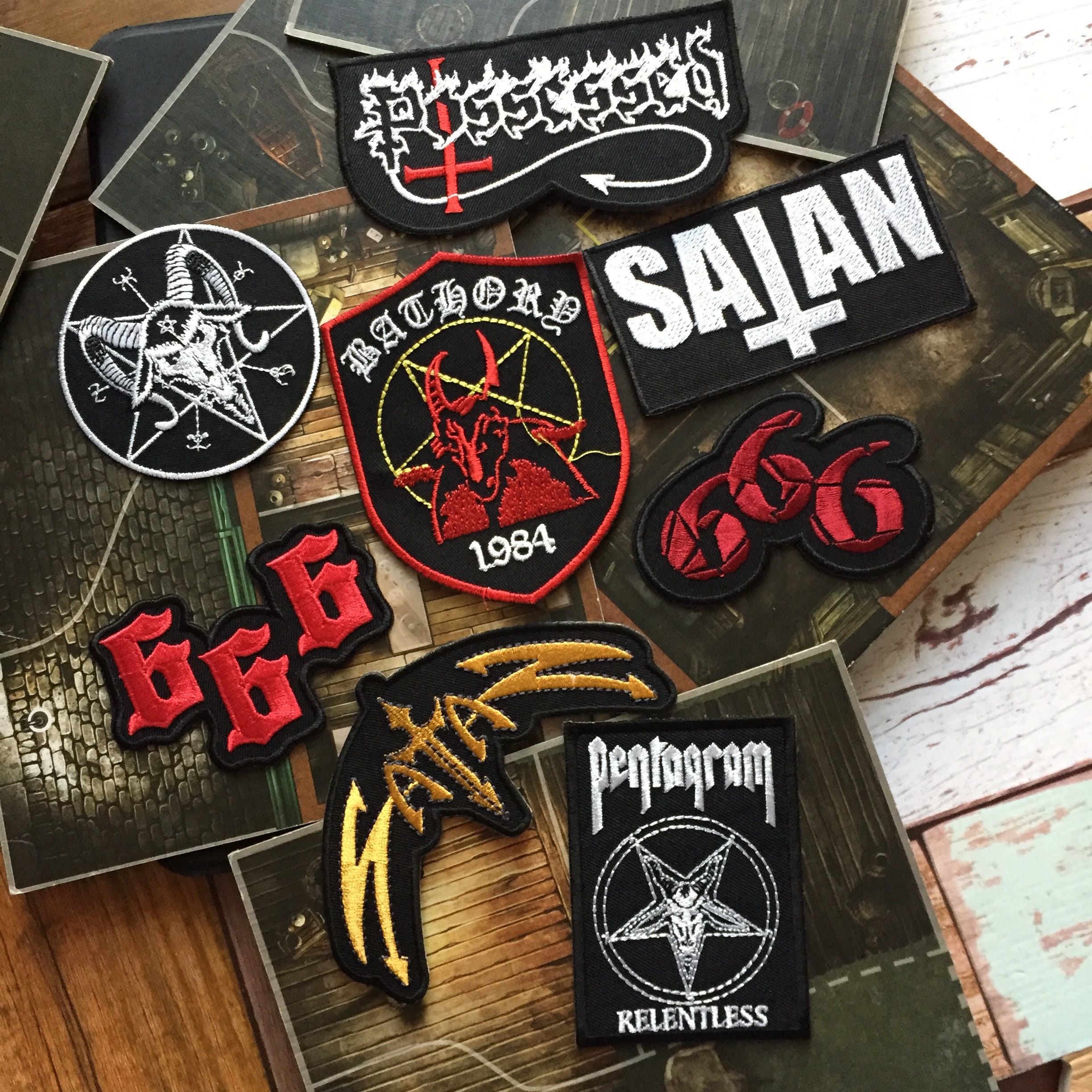 Satan Satanic Demon Horror Sew on Iron on Embroidered Patch | Etsy