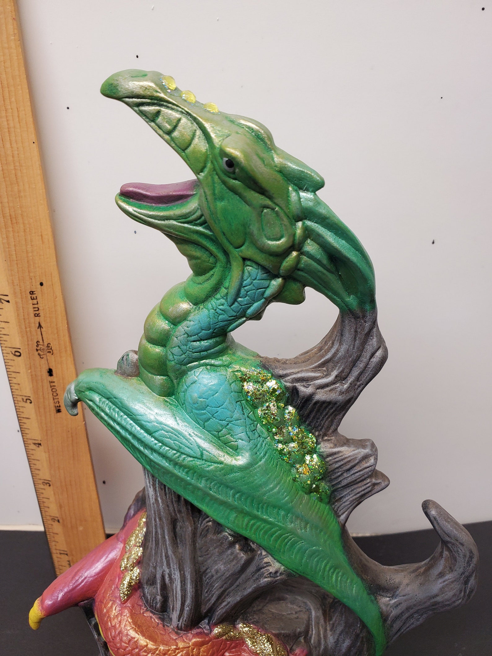  Hand painted ceramic Driftwood Dragons Etsy