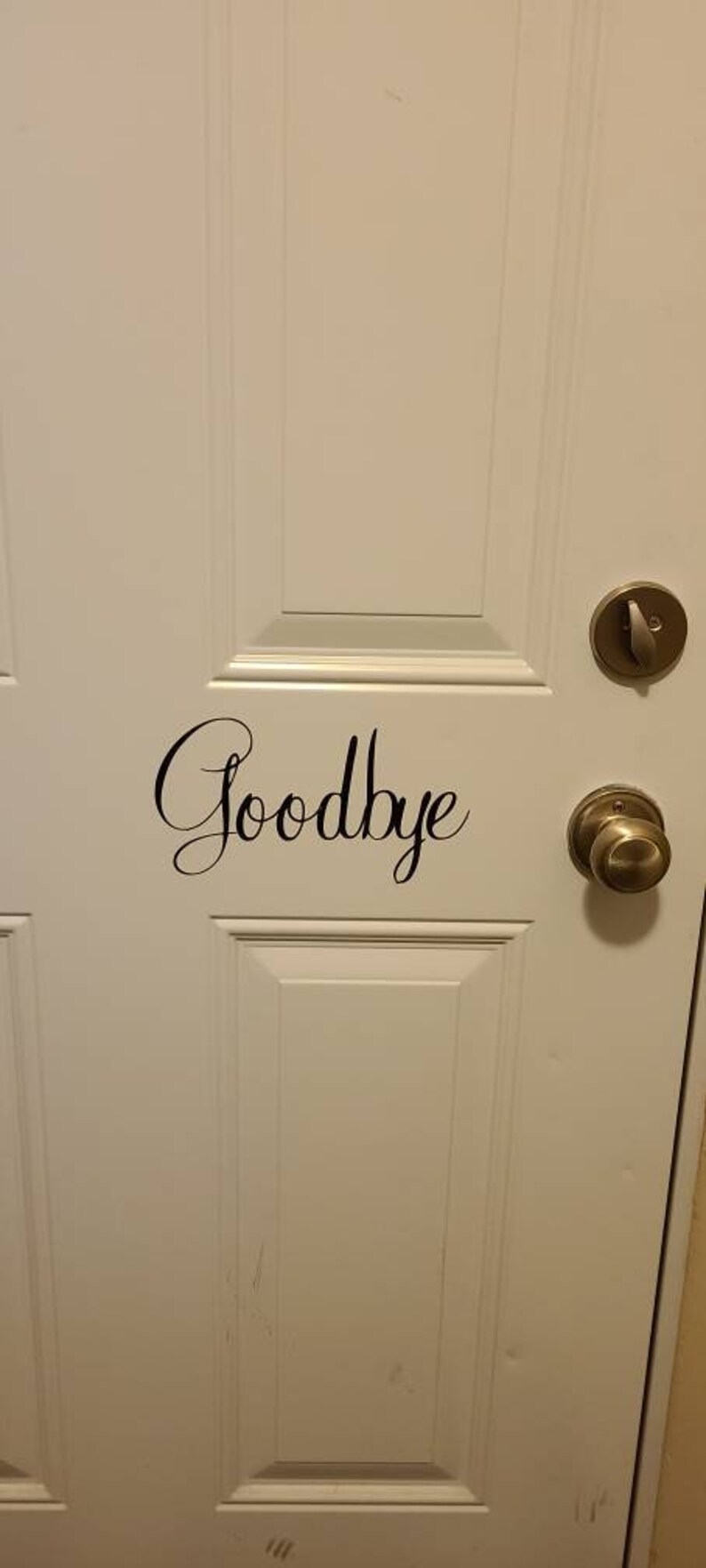 Goodbye, Hello Door Decals