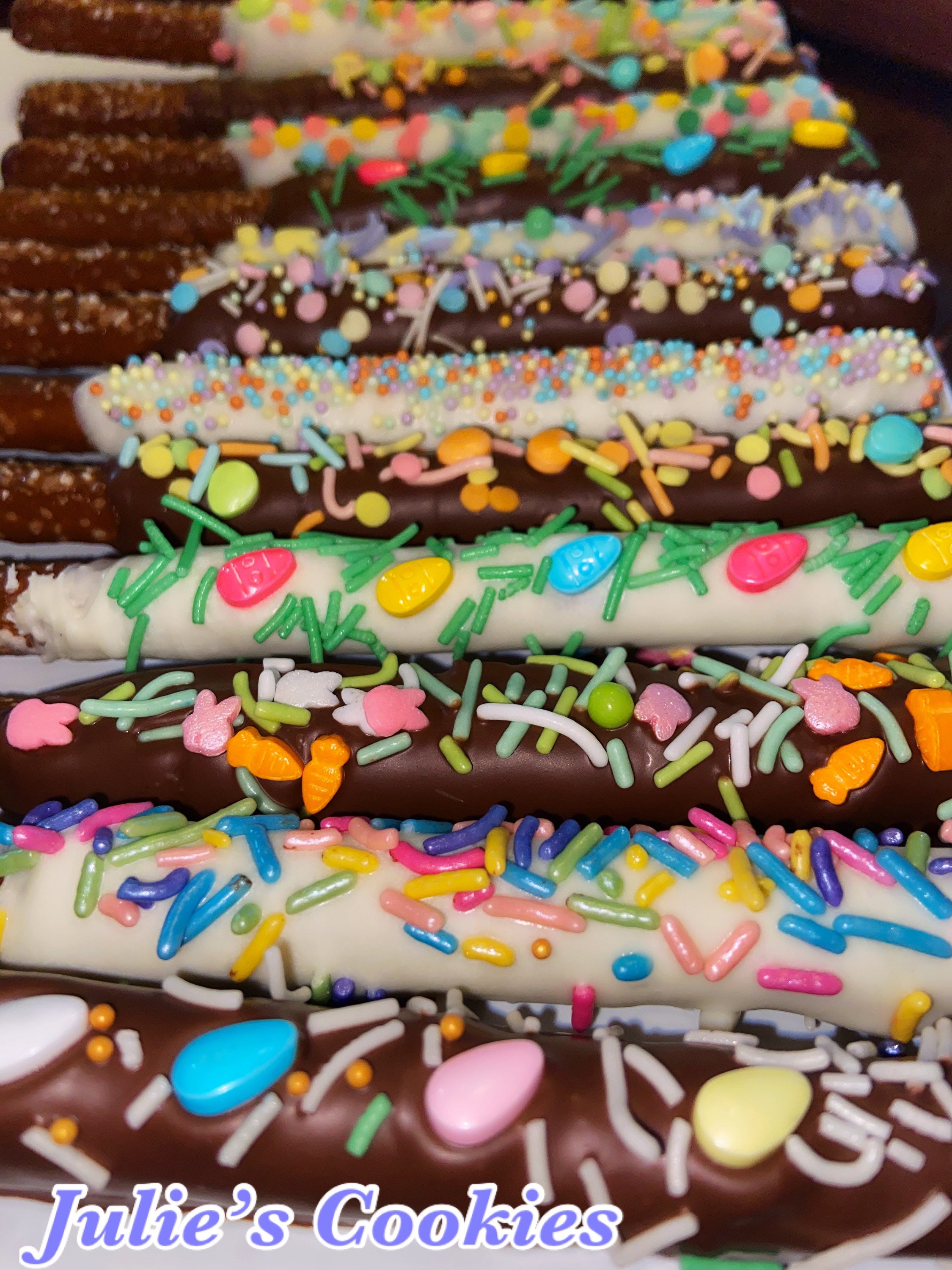 Easter Chocolate covered pretzels 2 dozen Etsy