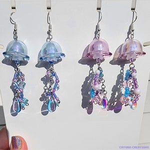 Jellyfish Dangle Earrings | Cute Jellyfish Earrings | Jellyfish Jewelry |