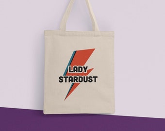 Lady Stardust Tote Bag David Bowie Eco Shopping Bag