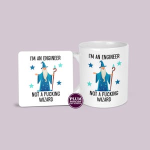 Engineer Wizard Mug: Funny Gift for IT Tech - 11oz Ceramic