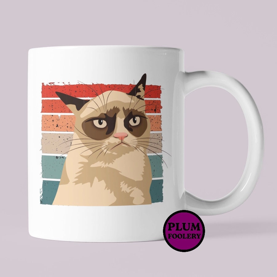 Grumpy Cat Mug, Funny Social Media Gift, Tardar Sauce - Etsy Hong Kong