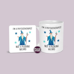 Taza divertida de fisioterapeuta: «No soy un mago» - Regalo para fisioterapeutas