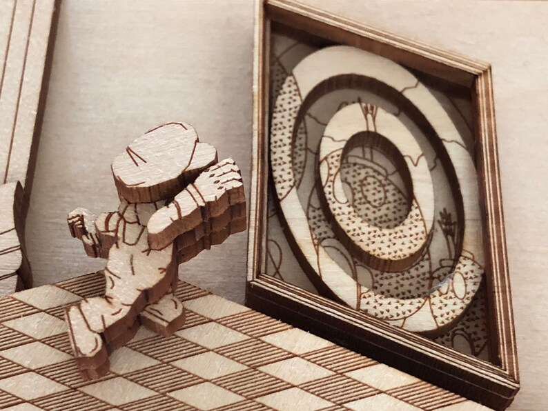 Super Mario 64 Painting Jump Wood Art Model Nintendo Etsy