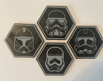 Star Wars Helmet Plexi Coasters 2