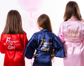 childrens satin dressing gown australia