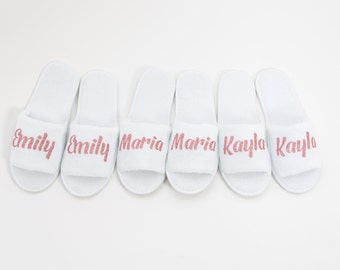 cute slippers for bridesmaids