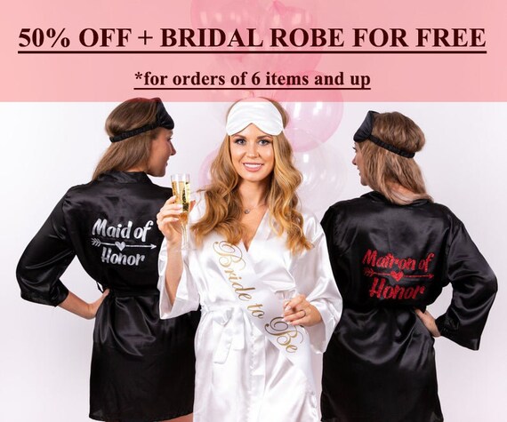 bride squad robe
