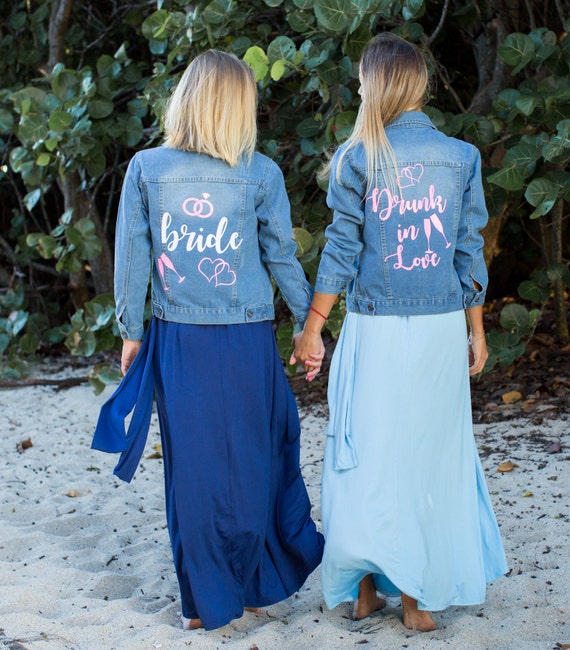 jean jackets for bridesmaids