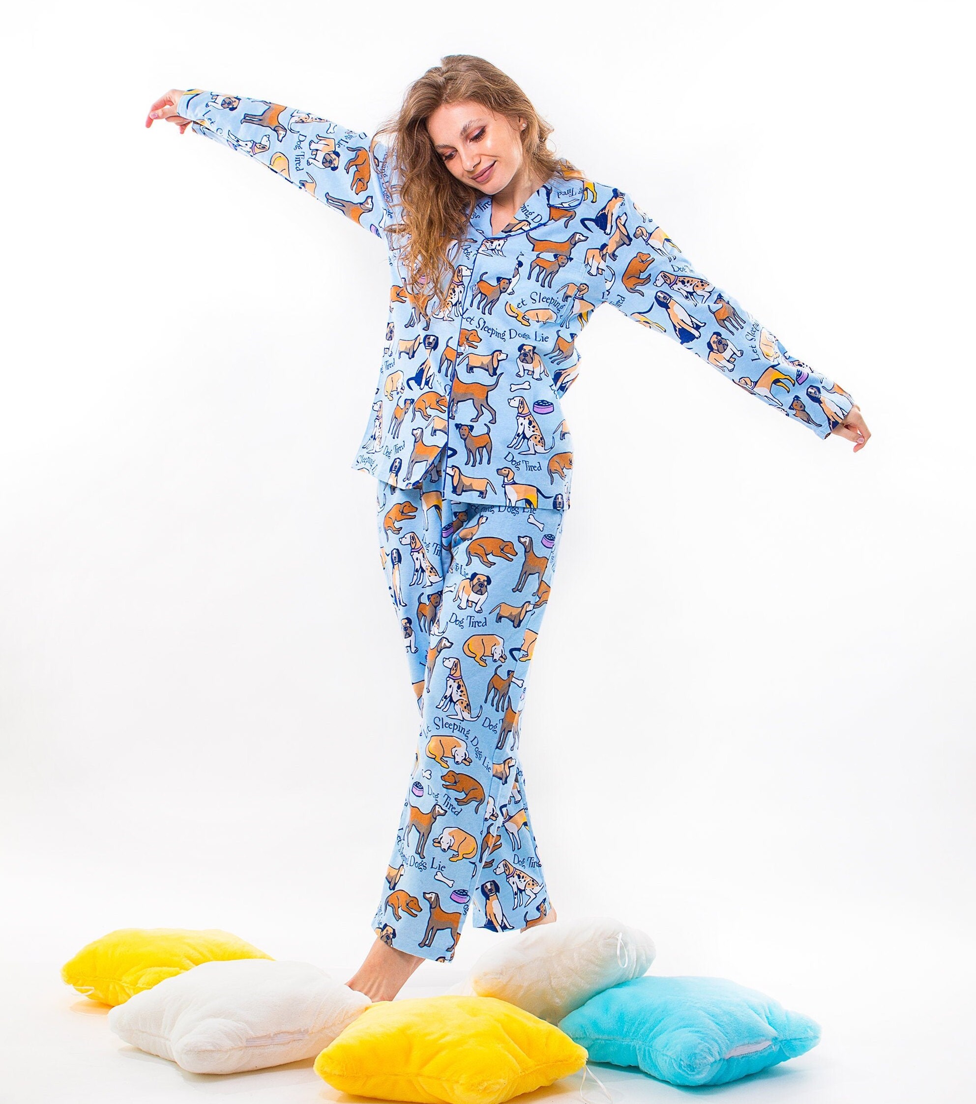 Women's Cotton Pajama Set Gift for Her Customized Etsy