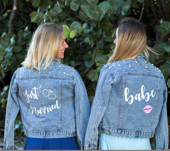 just married denim jacket