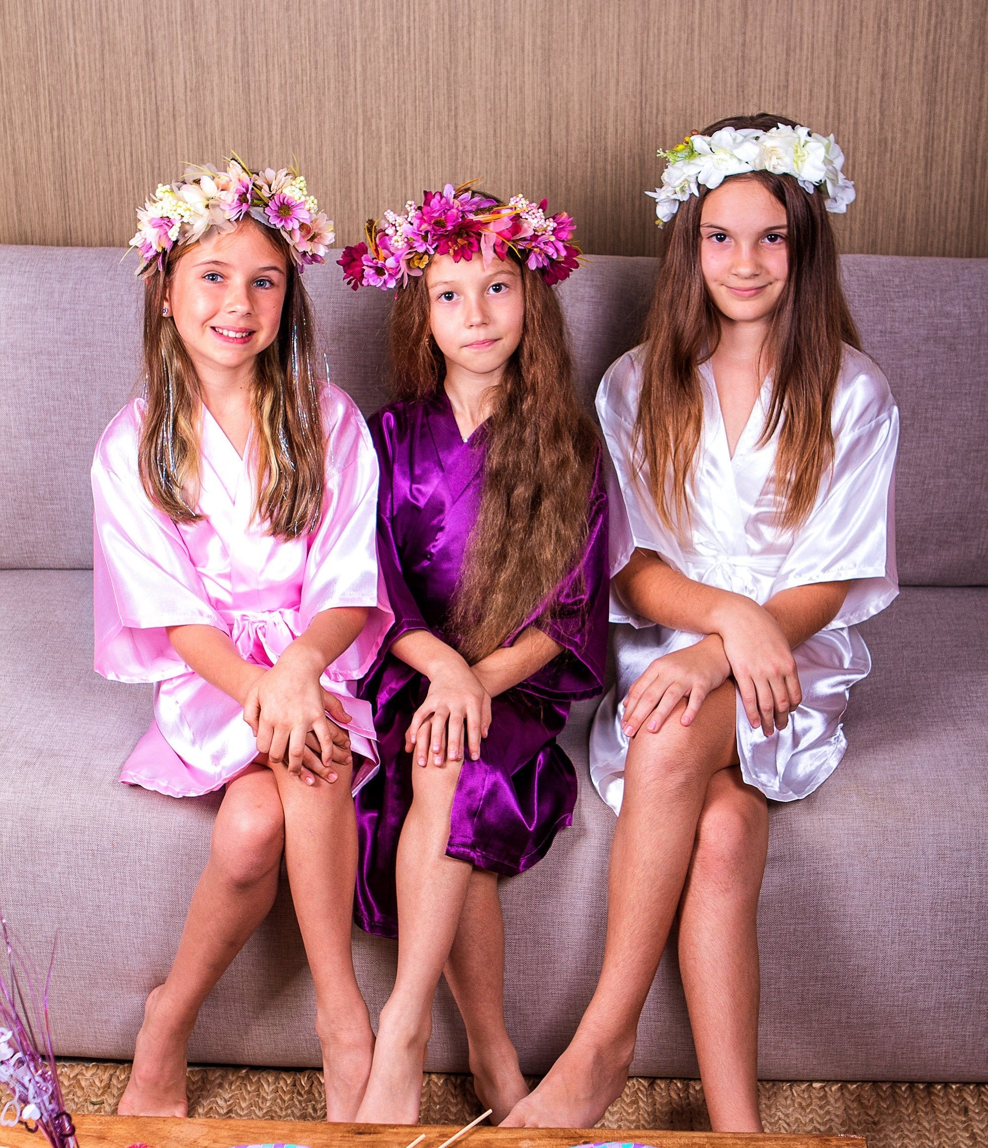 Kids Satin Robes Birthday Robes Robes For Girls Etsy
