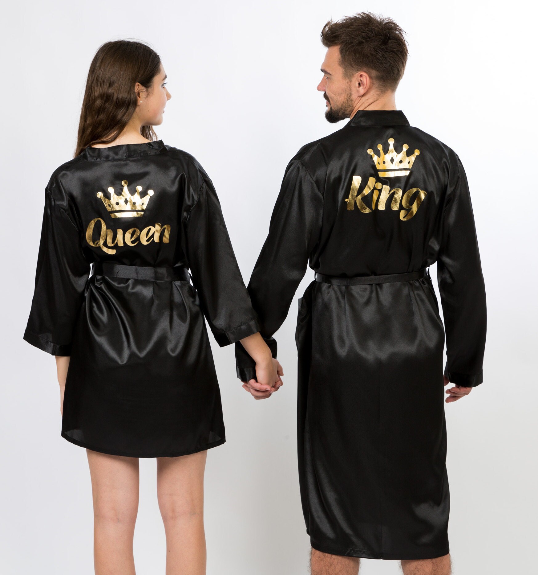 His and Hers Satin Robes Valentines Day Gift Robes for Etsy