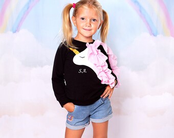 little girl unicorn sweater